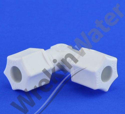 Brine Tube Compression Elbow Connector 3/8in 